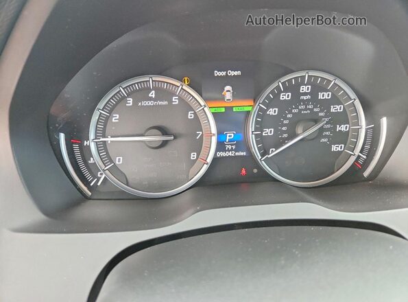 5FRYD4H54HB024229 2017 ACURA MDX Blue Instrument cluster view