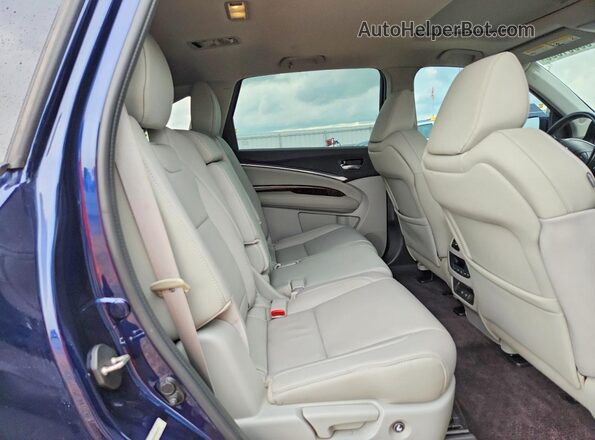5FRYD4H54HB024229 2017 ACURA MDX Blue Rear interior view