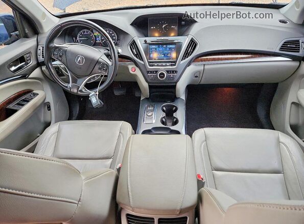 5FRYD4H54HB024229 2017 ACURA MDX Blue Dashboard view