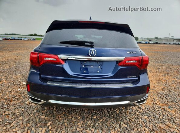 5FRYD4H54HB024229 2017 ACURA MDX Blue Rear view