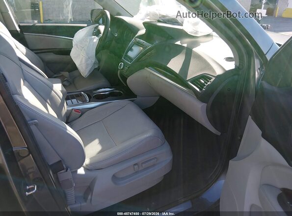 5FRYD4H54HB034985 2017 ACURA MDX Серый Вид салона спереди