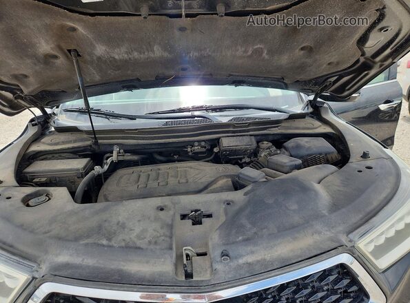 5FRYD4H58HB036447 2017 ACURA MDX Черный Вид задней части салона