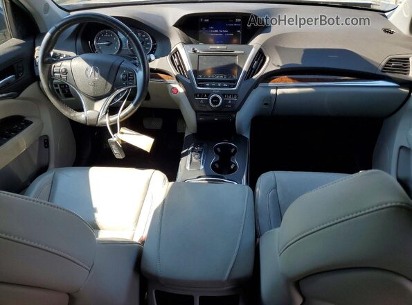 5FRYD4H71HB008684 2017 ACURA MDX Blue Առջևի վահանակի տեսք