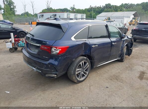 5FRYD4H84HB035550 2017 ACURA MDX Dark Blue Задняя правая четверть