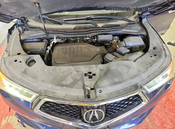 5FRYD4H85HB006378 2017 ACURA MDX Blue Вид підкапотного простору