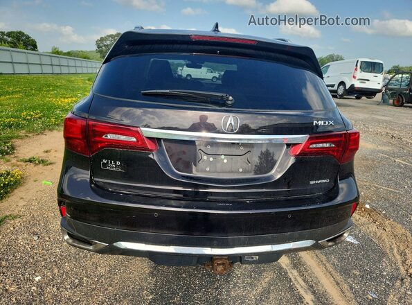 5FRYD4H86HB038501 2017 ACURA MDX Maroon Widok z tyłu