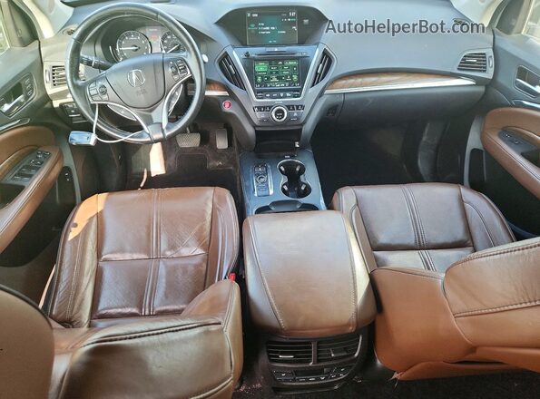 5FRYD4H86HB038501 2017 ACURA MDX Maroon Widok deski rozdzielczej