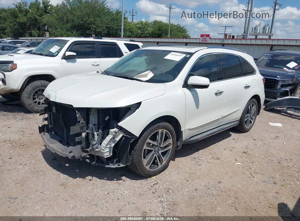 5FRYD4H87HB008598 2017 ACURA MDX White Vista tres cuartos delantera izquierda