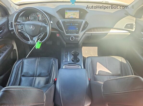 5FRYD4H88HB043361 2017 ACURA MDX White Vista del salpicadero