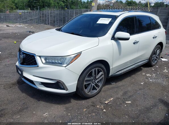 5FRYD4H89HB034149 2017 ACURA MDX White Vista tres cuartos delantera izquierda