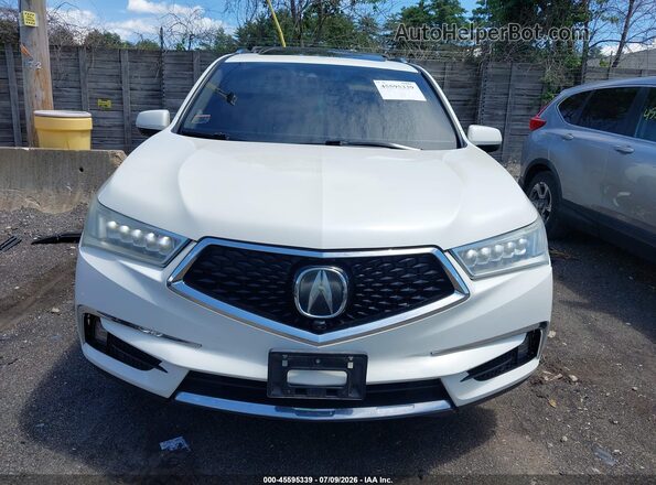 5FRYD4H89HB034149 2017 ACURA MDX White Vista del cuadro de instrumentos