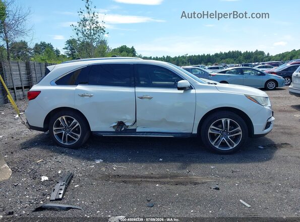 5FRYD4H89HB034149 2017 ACURA MDX White Vista interior trasera