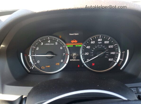 5FRYD4H91HB032579 2017 ACURA MDX Gray Սարքավորումների վահանակի տեսք