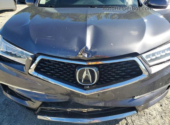 5FRYD4H91HB032579 2017 ACURA MDX Gray Շարժիչի բաժամունքի տեսք