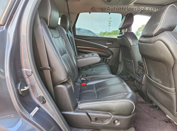 5FRYD4H96HB011016 2017 ACURA MDX Gray Вид задньої частини салону