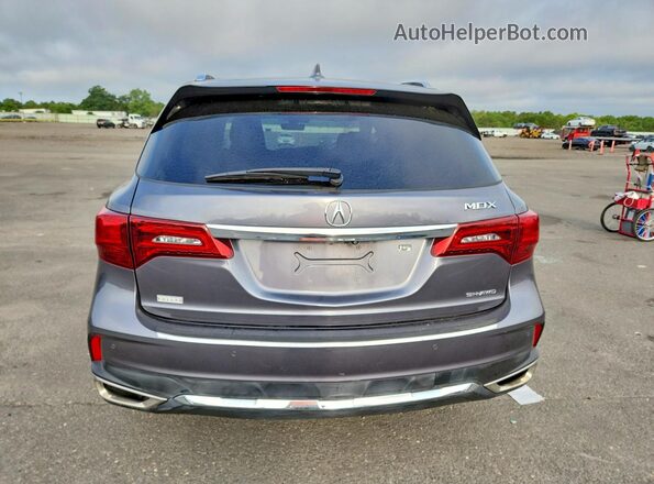 5FRYD4H96HB011016 2017 ACURA MDX Gray Вид ззаду