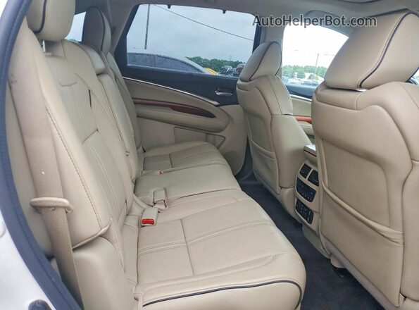 5FRYD4H97HB034370 2017 ACURA MDX White Rear interior view