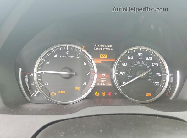 5FRYD4H97HB034370 2017 ACURA MDX White Instrument cluster view