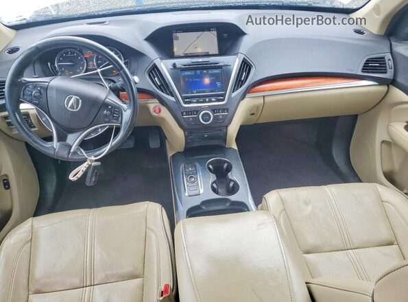 5FRYD4H97HB034370 2017 ACURA MDX White Dashboard view