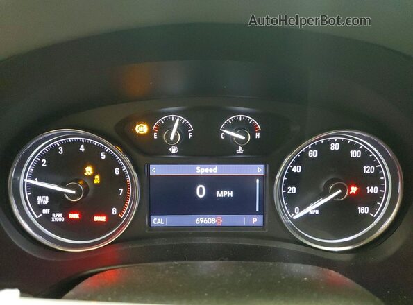 5GAERAKW2MJ132634 2021 BUICK ENCLAVE Black Instrument cluster view