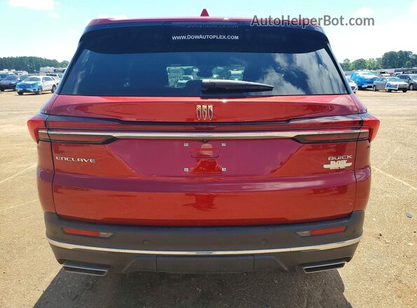 5GAERARS2SJ287524 2025 BUICK ENCLAVE Red Вид ззаду