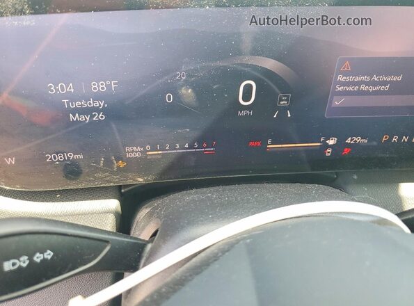 5GAERARS8SJ255158 2025 BUICK ENCLAVE Blue Instrument cluster view