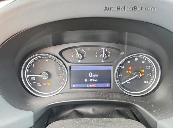 5GAERBKW0LJ135469 2020 BUICK ENCLAVE Black Instrument cluster view
