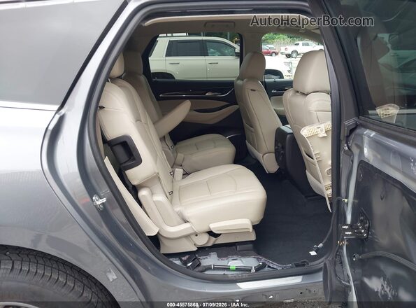 5GAERBKW0MJ208082 2021 BUICK ENCLAVE Gray VIN sticker view