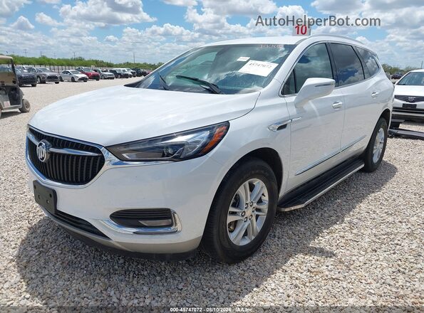 5GAERBKW1LJ317715 2020 BUICK ENCLAVE White Առջևի ձախ երեք քառորդ տեսարան
