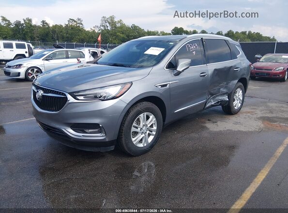 5GAERBKW1MJ178591 2021 BUICK ENCLAVE Gray წინა მარცხენა ხედი სამი მეოთხედიდან
