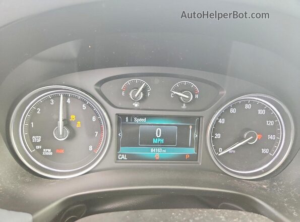 5GAERBKW2KJ321609 2019 BUICK ENCLAVE White Вид щитка приладів