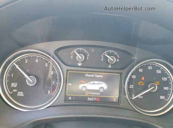 5GAERBKW2PJ193573 2023 BUICK ENCLAVE Gray Вид щитка приладів