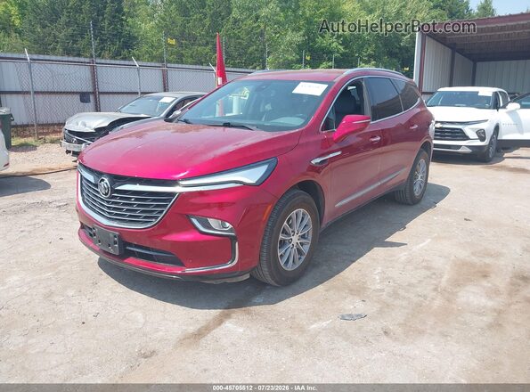 5GAERBKW3NJ144895 2022 BUICK ENCLAVE Burgundy Передня ліва чверть
