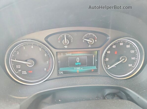 5GAERBKW4KJ117314 2019 BUICK ENCLAVE Серый Вид щитка приборов