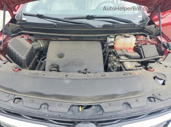 5GAERBKW4PJ153267 2023 BUICK ENCLAVE Maroon ძრავის განყოფილების ხედი