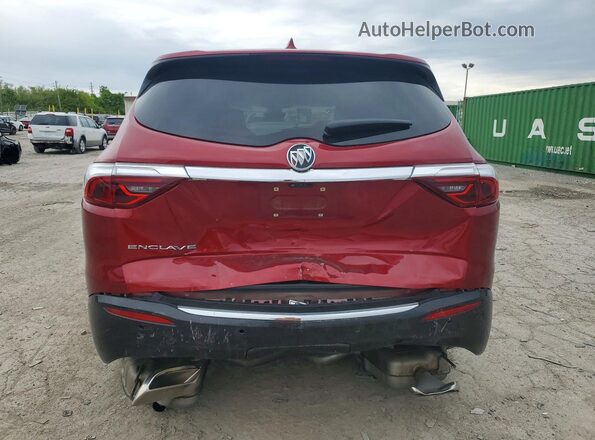 5GAERBKW4PJ153267 2023 BUICK ENCLAVE Maroon უკანა ხედი