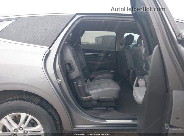 5GAERBKW7JJ268985 2018 BUICK ENCLAVE Gray VIN կոդի պիտակի տեսք