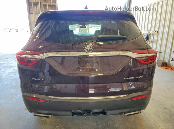 5GAERBKW8JJ163677 2018 BUICK ENCLAVE Maroon Rear view