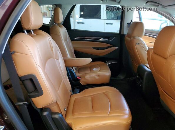 5GAERBKW8JJ163677 2018 BUICK ENCLAVE Maroon Rear interior view