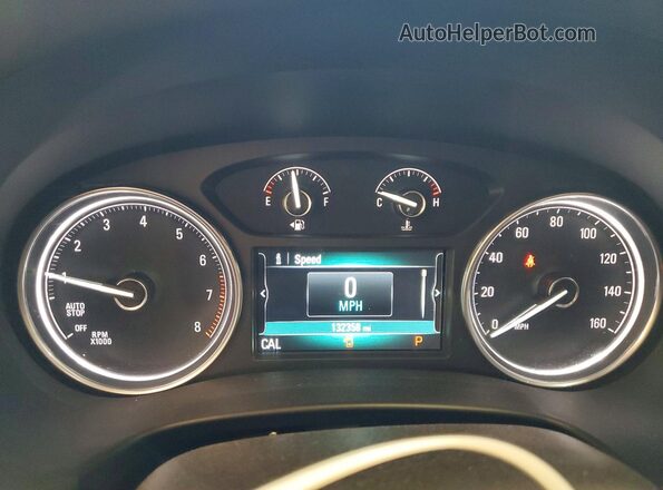 5GAERBKW8JJ163677 2018 BUICK ENCLAVE Maroon Instrument cluster view