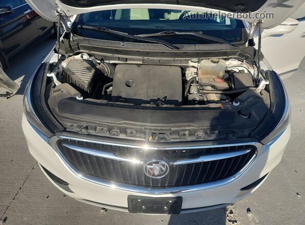 5GAERBKW9MJ256793 2021 BUICK ENCLAVE White Vista del compartimento del motor