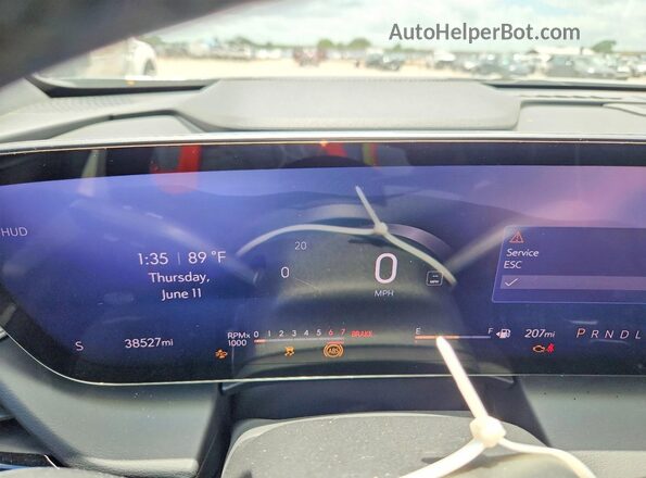 5GAERCKS7SJ100168 2025 BUICK ENCLAVE Black Instrument cluster view