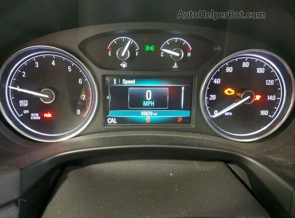 5GAEVAKW1KJ176407 2019 BUICK ENCLAVE Tan Вид щитка приладів