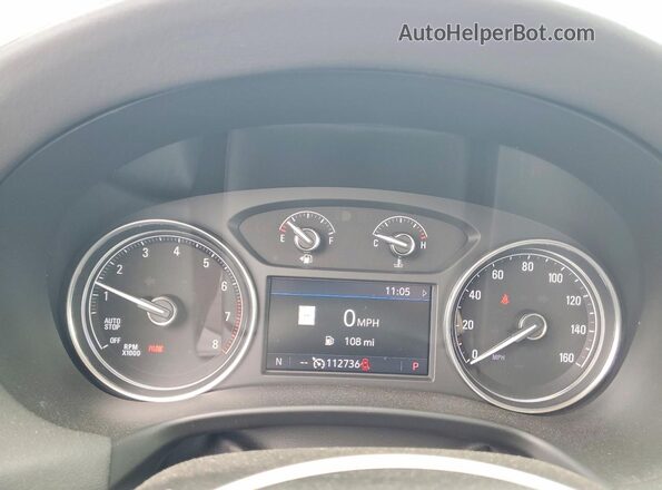 5GAEVAKW2MJ162163 2021 BUICK ENCLAVE Red Instrument cluster view