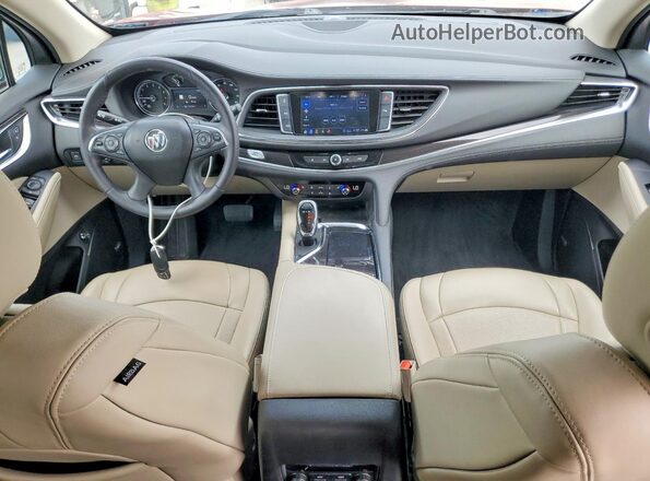 5GAEVAKW2MJ162163 2021 BUICK ENCLAVE Red Dashboard view