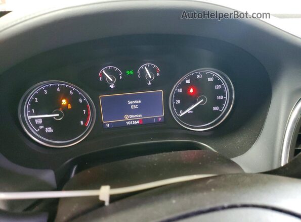 5GAEVAKW8MJ202701 2021 BUICK ENCLAVE Burgundy Instrument cluster view