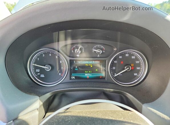 5GAEVAKWXKJ263559 2019 BUICK ENCLAVE Silver ხელსაწყოთა პანელის ხედი
