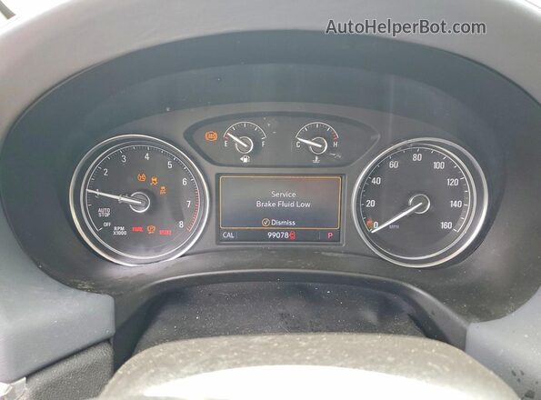 5GAEVAKWXLJ261330 2020 BUICK ENCLAVE Серый Вид щитка приборов