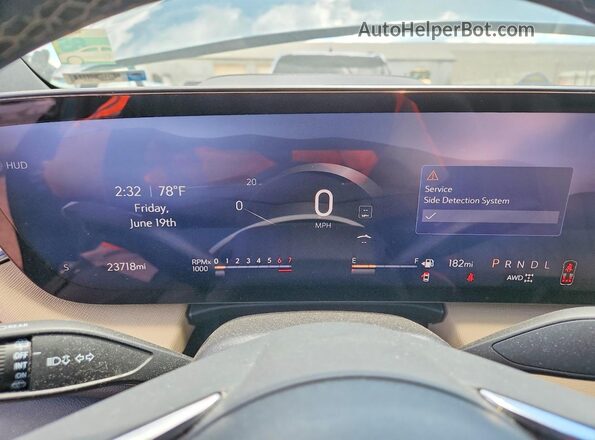 5GAEVARS0SJ116864 2025 BUICK ENCLAVE Blue Instrument cluster view