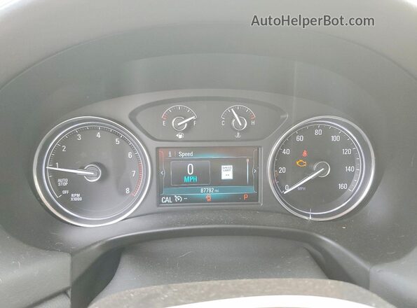 5GAEVBKW5JJ167570 2018 BUICK ENCLAVE White Widok zestawu wskaźników